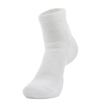 Thorlos L3460 Unisex White Walking Mini Crew 1-Pair Sock Size L