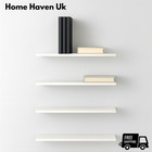 Set of 4 Floating Wall Shelves Picture Ledge Display Rack Book Hanging Shelf UK