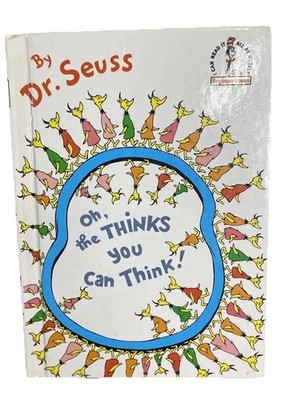Oh The Thinks You Can Think! Dr. Seuss Beginner Book Vintage 1975 Hardcover