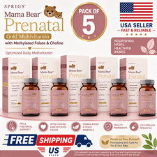 SPRIGS Mama Bear Prenatal Gold Multivitamin with Methylated Folate & Choline 2PC