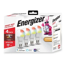 Energizer Connect Smart A19 LED White & Multi-Color RGB Light Bulb ... Fast Ship