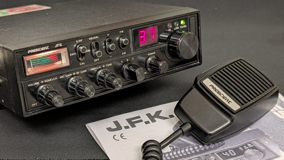 Radio CB President JFK Révisée – Parfaite Pour Collectionneurs Et Passionnés