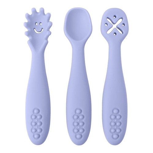 Cute Baby Learning Spoons Utensils Set Newborn Feeding Spoon Set Toddler - Picture 8 of 22