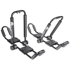 Aa-racks J-style Bilateral Folding Kayak Carrier for Canoe, 180° Folding Motion