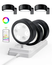 Picture Lights for Wall with Charging Station, Rechargeable Battery Magnetic ...