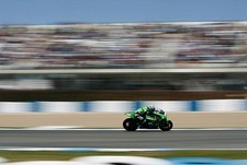 Shinya Nakano of Japan Kawasaki at qualifying for the Spanish Moto- 2005 Photo