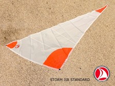 Ventoz Storm jib (3 m2) - White with Orange Patches