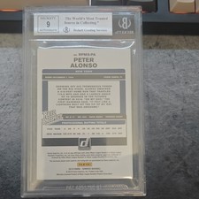 Donruss 2019 Rated Prospect Gold Peter Alonso /99 #RPMS-PA BGS 9 New York