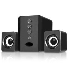 Computer Speaker Portable USB Powered Stereo Surround Wired Speakers For Lap SET