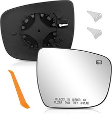 Passenger Side Mirror Glass Compatible with 2014-2020 Nissan Rogue, 2015-2024 Ni