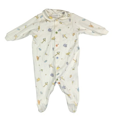 Vintage Carter s If They Could Just Stay Little Baby Sleeper Footed 23  Rainbow