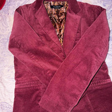 Calvin Klein Jeans Women's Solid Purple Open Front Lined Blazer Jacket Size M