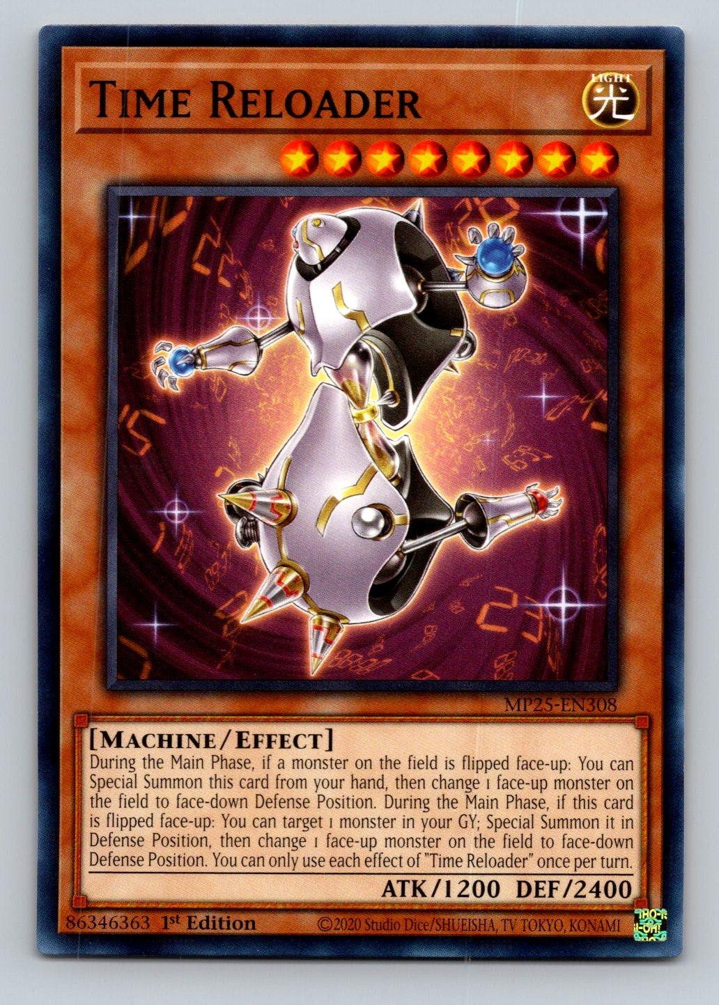 Time Reloader MP25-EN308 Common 2025 Mega-Pack Yu-Gi-Oh 1st Edition Near Mint