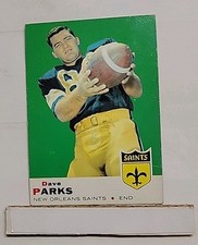 1969 Topps Dave Parks #127 New Orleans Saints K1 