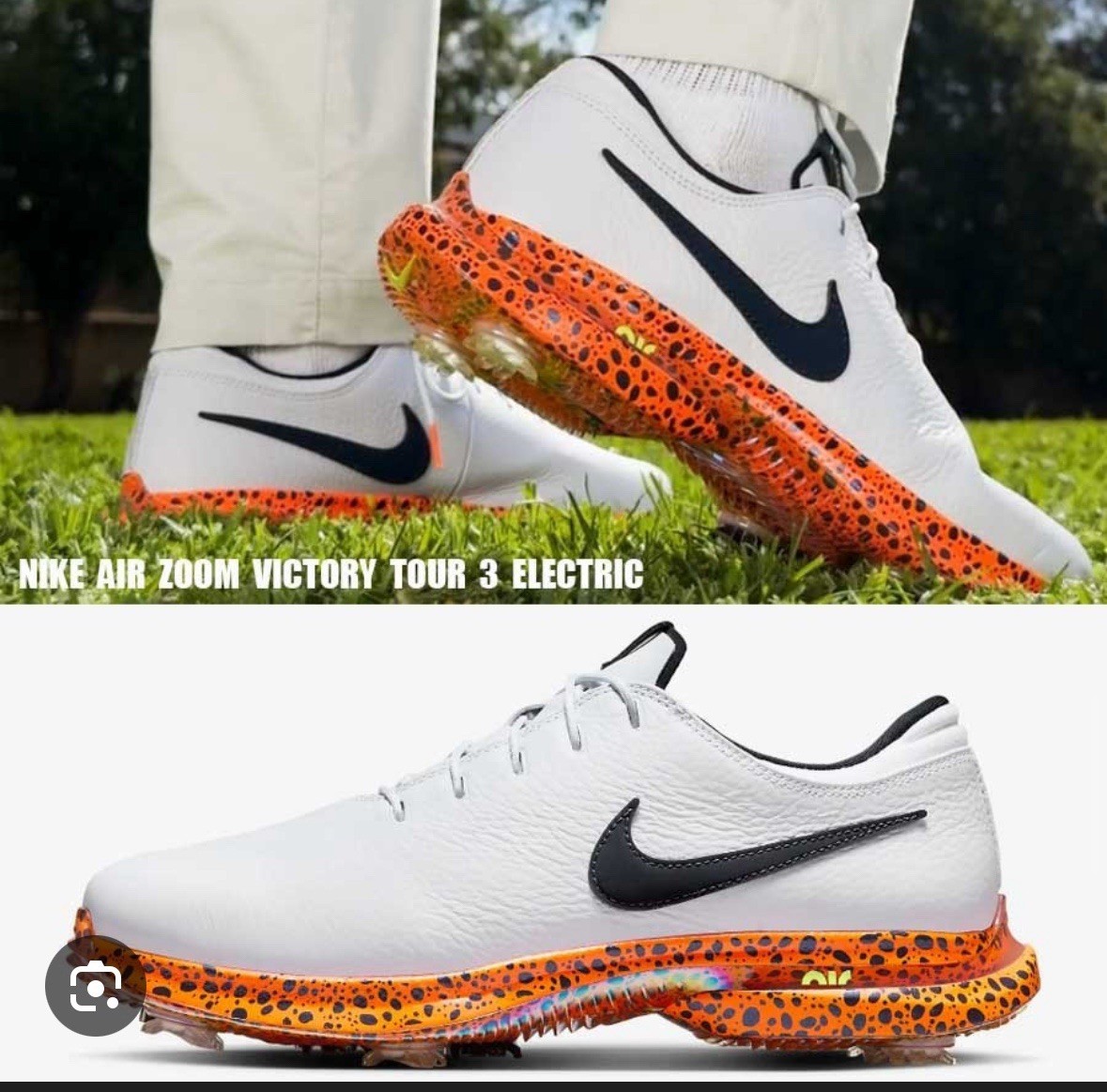 New 8.5 Nike Air Zoom Victory Tour 3 Electric Safari Pack Golf