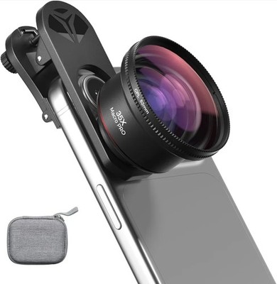35X Macro Lens Kit for Smartphone with CPL Filter, HD Magnifier Photography Lens