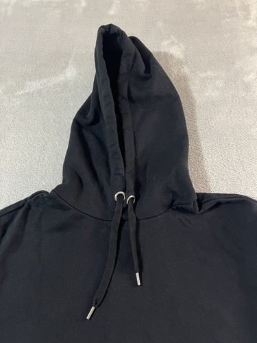 Helmut Lang Logo Hoodie Men's Small Black/White Colorblock - Picture 5 of 13