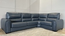 Furniture Village Flex Leather Power Recliner Corner Sofa with Storage Arms