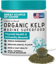 Sea Kelp Powder for Dogs - Thyroid, Dental  Plaque Support, Skin  Coat - Io...