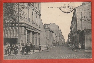 Old postcard - LYON - 69 - RUE BARABAN - ANIME CARD