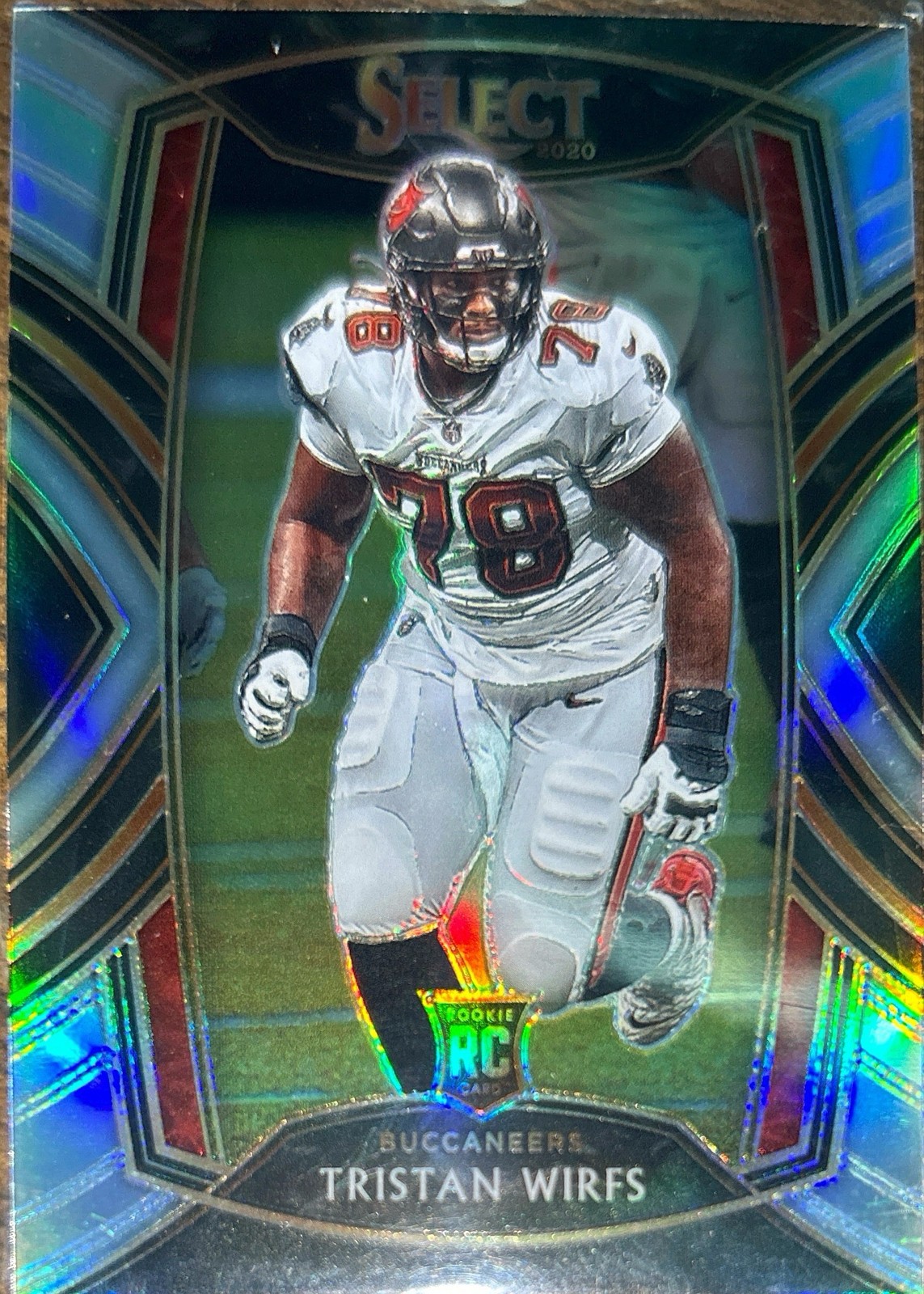 Tristan Wirfs Panini Select #290 Silver Prizm