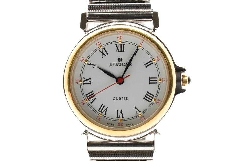 Reloj Mujer Vintage [CASI COMO NUEVO] JUNGHANS EWJ-1002M Cuarzo Blanco De JAPÓN Foto 3 de 4