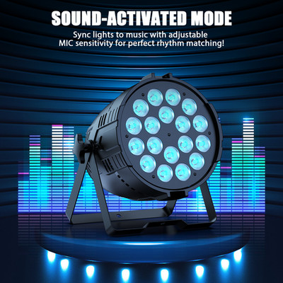 18 LED Par Light DMX RGB Stage Light For DJ Club Stage Wedding Party