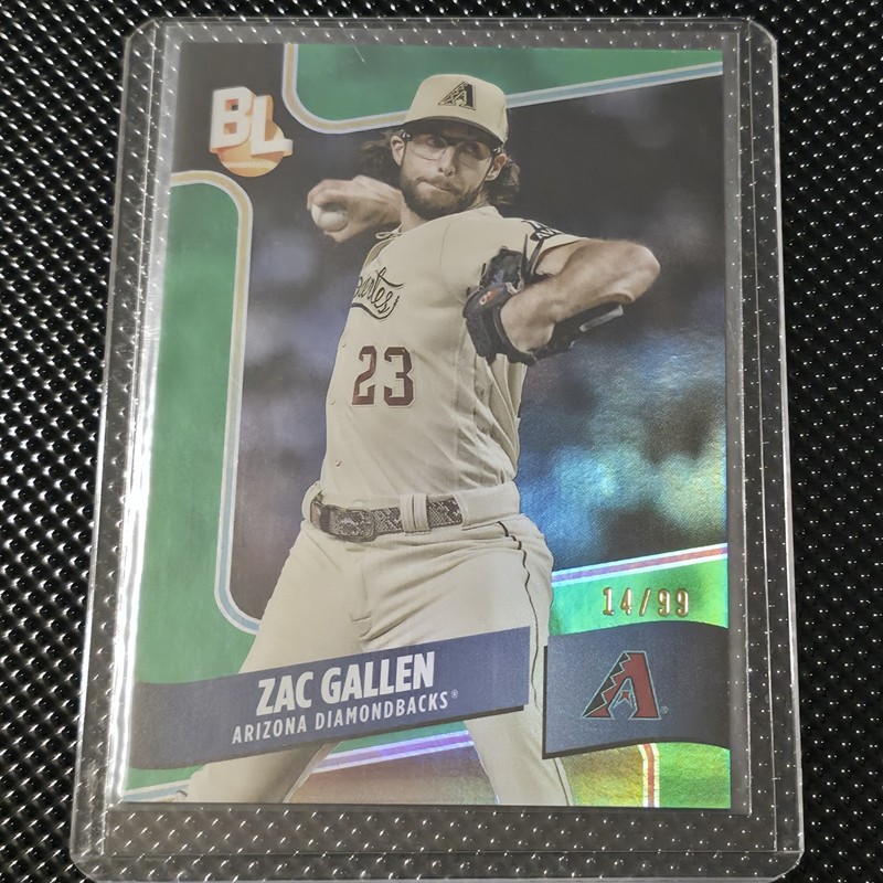 2024 Topps Big League Wrapper Redemption Zac Gallen /99 Green Diamondbacks