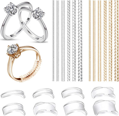 20 Stück Ringverkleinerung Unsichtbar Set, Ringverkleinerer Unsichtbar Ring Klei