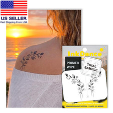 Semi-Permanent Tattoo,Graceful Vines, Wildflower, Long Lasting Temporary Tattoos