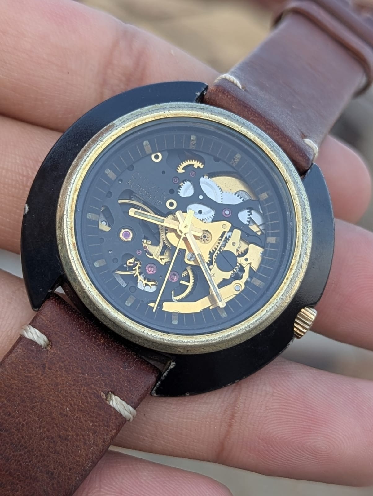 Citizen Automatic Skeleton Double Sided 4-760140T… - image 4