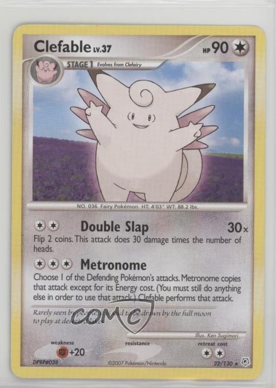 Clefable Pokémon Diamond & Pearl Base Set #22 2007