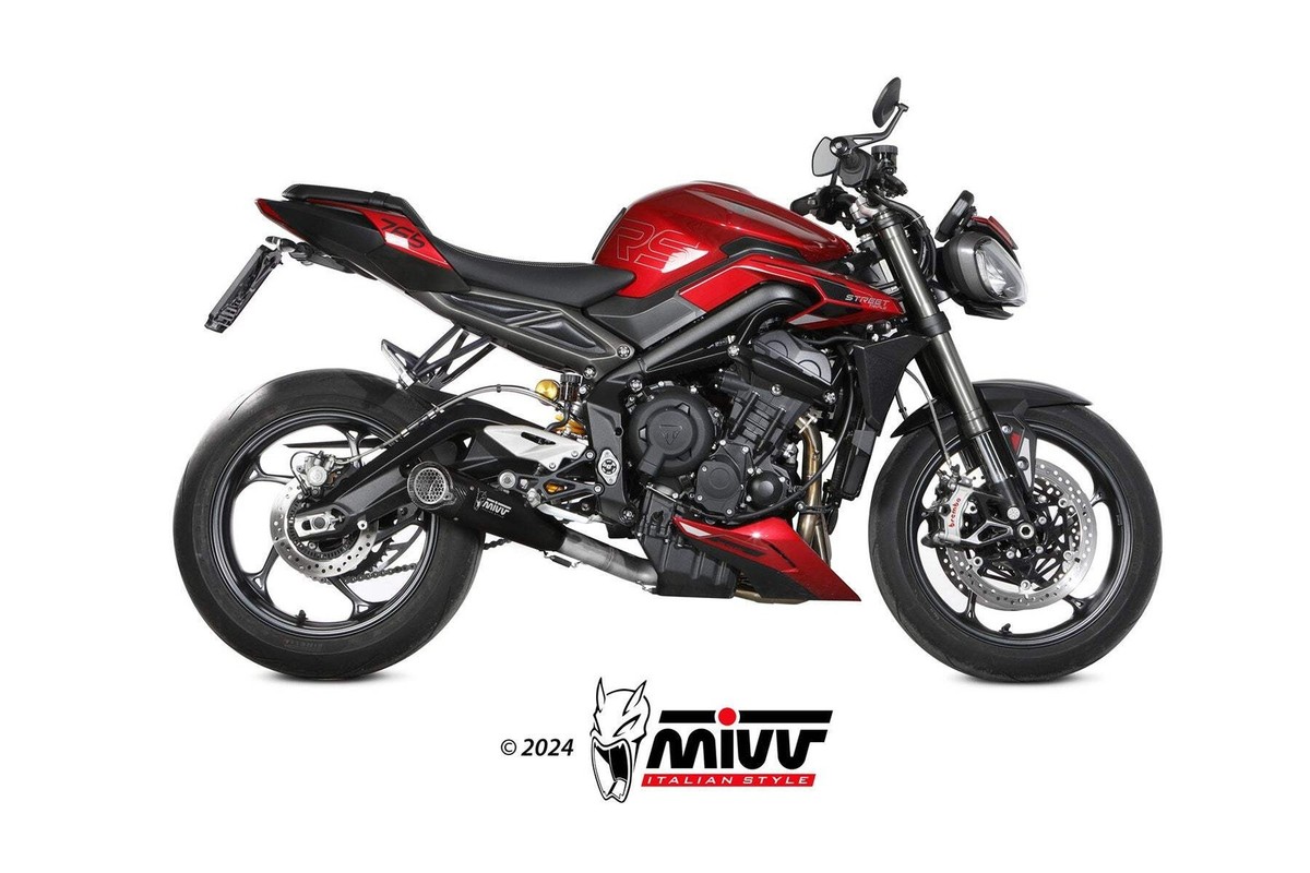 MIVV FULL STAINLESS BLACK RACING X-M5 TRIUMPH STREET TRIPLE 765 R