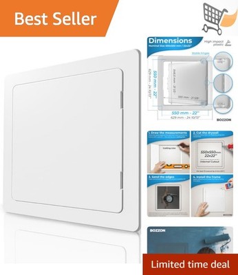 Drywall Access Panel 22x22 inch White Plastic Wall Hole Cover Door