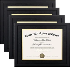 11x14 Diploma Frame Certificate Degree Document Frame with High Definition 