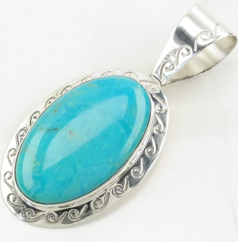 DTR Turquoise Sterling Silver Pendant