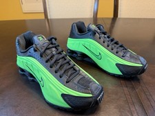 New Nike Shox R4 Green Black Sneaker Shoes Si...
