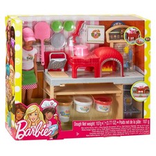 Barbie Pizza Chef Doll Playset Pizza Oven Dough 2017 Accessories Kids Toy 3 