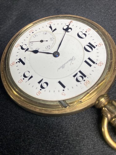 HAMILTON 21J Railroad 992 Pocket Watch 16s Lever Set 1914 Vtg Works - Picture 7 of 23