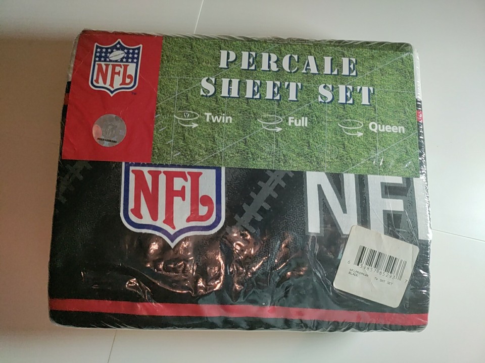 Vintage Still In Packaging Percale NFL Sheet Set Twin Green Bay Packers ...