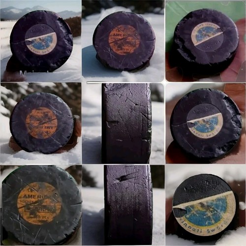 CINCINNATI SWORDS VINTAGE AMERICAN GAME PUCK AHL CCM ART ROSS CONVERSE = 🇺🇸 - Picture 3 of 11