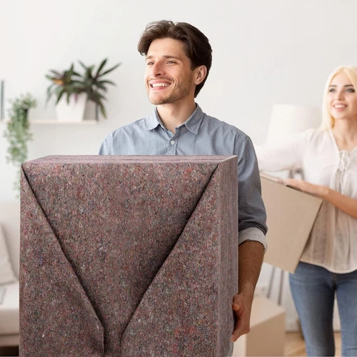 12 Pack Moving Blankets Shipping Furniture Equipment Protection Pads Quilted - Picture 5 of 16