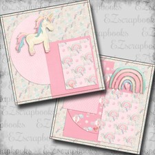 Unicrons  Rainbows NPM - 2 Premade Scrapbook Pages - EZ Layout 6051