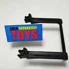 Vtg GI Joe Headquarters 2 POST DECK RAILING 1992 black playset replacement part