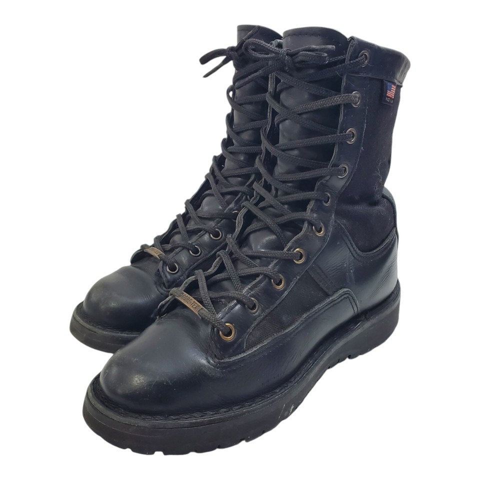 DANNER Boots ACADIA Womens Size 6.5 Black Leather GORETEX Combat