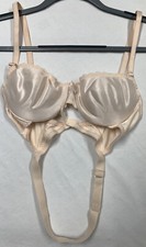 Vintage Backless By Young Smoothie Beige 3 Way Underwire Push Up Bra 34 B NEW