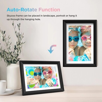 Digital Photo Frame 10.1'' HD IPS Touch Screen Digital Picture Frame WIFI BLACK