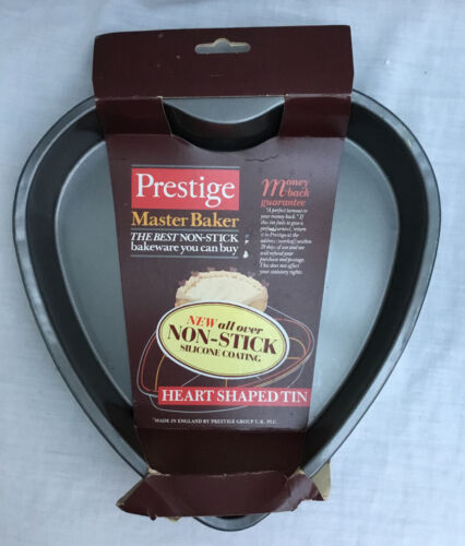 4 vassoi per torte Prestige nuovi antiaderenti teglia per pizza piatti per torte a forma di cuore vintage - Foto 6 di 12