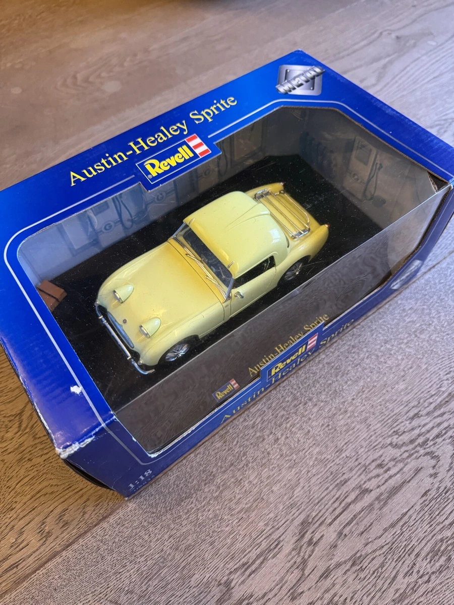Austin Healey Sprite blanche de 1959 – Voiture miniature 1/43 | Achat modèle réduit de collection – Bernard Miniatures