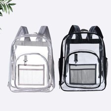 Clear Backpack Heavy Duty See Through Clear Bookbags PVC Transparent Backpack